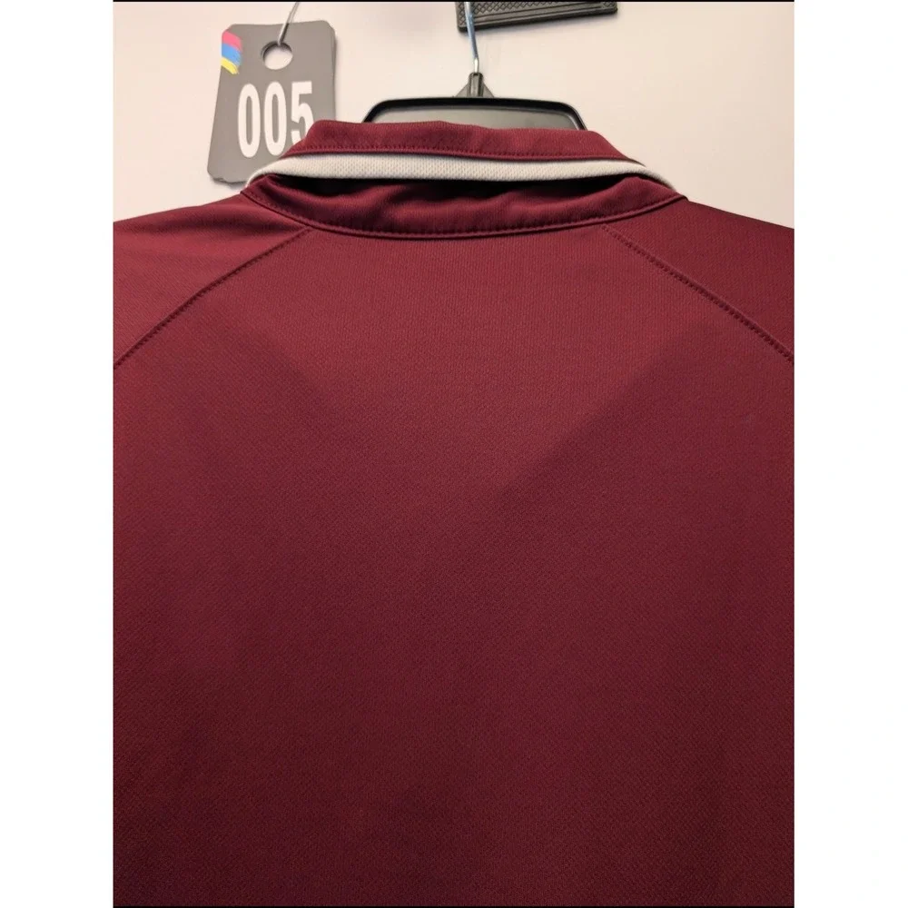 Nike Mens Kansas State Wildcats Dri-FIT Polo Shirt Maroon XXL NCAA Powercat Logo